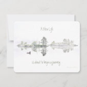 新しい生命: 旅行は始まることを約あります: -水潜り鳥: 招待状 (正面)