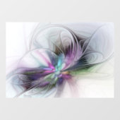 新しい生活、抽象芸術カラフルフラクタル芸術ファンタジー ウィンドウサイン (シート)