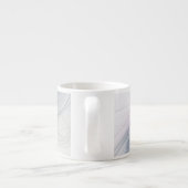 新しい生活、抽象芸術カラフルフラクタル芸術ファンタジー エスプレッソカップ (裏面)