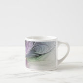 新しい生活、抽象芸術カラフルフラクタル芸術ファンタジー エスプレッソカップ (右)