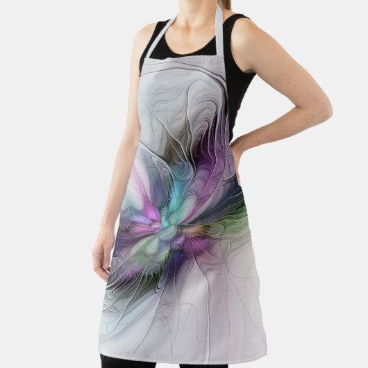 新しい生活、抽象芸術カラフルフラクタル芸術ファンタジー エプロン (インサイチュ)