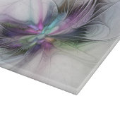 新しい生活、抽象芸術カラフルフラクタル芸術ファンタジー カッティングボード (角)