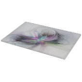 新しい生活、抽象芸術カラフルフラクタル芸術ファンタジー カッティングボード (角)