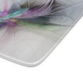 新しい生活、抽象芸術カラフルフラクタル芸術ファンタジー カッティングボード (角)