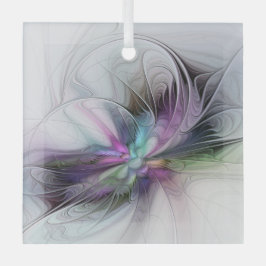 新しい生活、抽象芸術カラフルフラクタル芸術ファンタジー ガラスオーナメント