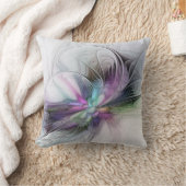 新しい生活、抽象芸術カラフルフラクタル芸術ファンタジー クッション (ブランケット)