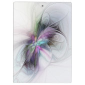 新しい生活、抽象芸術カラフルフラクタル芸術ファンタジー クリップボード (裏面)