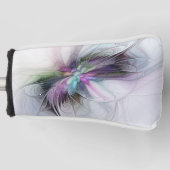 新しい生活、抽象芸術カラフルフラクタル芸術ファンタジー ゴルフヘッドカバー (正面)