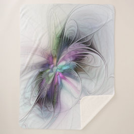 新しい生活、抽象芸術カラフルフラクタル芸術ファンタジー シェルパブランケット