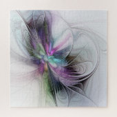 新しい生活、抽象芸術カラフルフラクタル芸術ファンタジー ジグソーパズル (横)