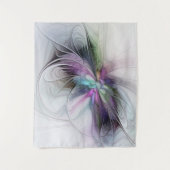 新しい生活、抽象芸術カラフルフラクタル芸術ファンタジー タペストリー (正面)