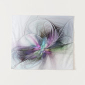 新しい生活、抽象芸術カラフルフラクタル芸術ファンタジー タペストリー (正面(横))