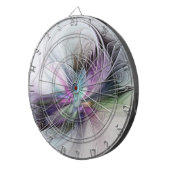 新しい生活、抽象芸術カラフルフラクタル芸術ファンタジー ダーツボード (正面右)