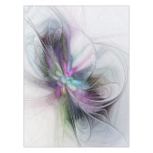 新しい生活、抽象芸術カラフルフラクタル芸術ファンタジー テーブルクロス (正面)