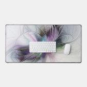 新しい生活、抽象芸術カラフルフラクタル芸術ファンタジー デスクマット (キーボード&マウス)