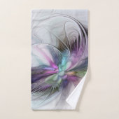 新しい生活、抽象芸術カラフルフラクタル芸術ファンタジー ハンドタオル (ハンドタオル)