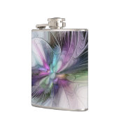 新しい生活、抽象芸術カラフルフラクタル芸術ファンタジー フラスク (左)