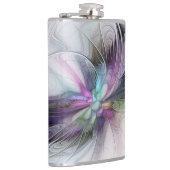 新しい生活、抽象芸術カラフルフラクタル芸術ファンタジー フラスク (右)