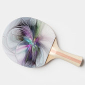 新しい生活、抽象芸術カラフルフラクタル芸術ファンタジー 卓球ラケット (横)