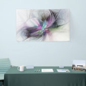 新しい生活、抽象芸術カラフルフラクタル芸術ファンタジー 横断幕 (トレードショー)