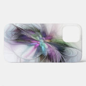 新しい生活、抽象芸術カラフルフラクタル芸術ファンタジー Case-Mate iPhoneケース (裏面 (横))