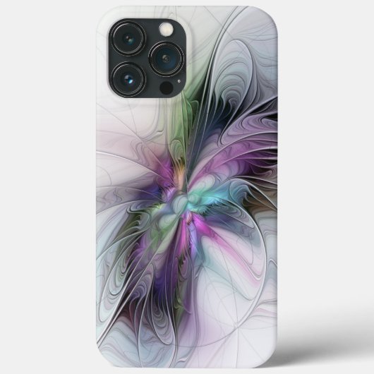 新しい生活、抽象芸術カラフルフラクタル芸術ファンタジー Case-Mate iPhoneケース (裏面)