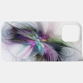 新しい生活、抽象芸術カラフルフラクタル芸術ファンタジー Case-Mate iPhoneケース (裏面 (横))