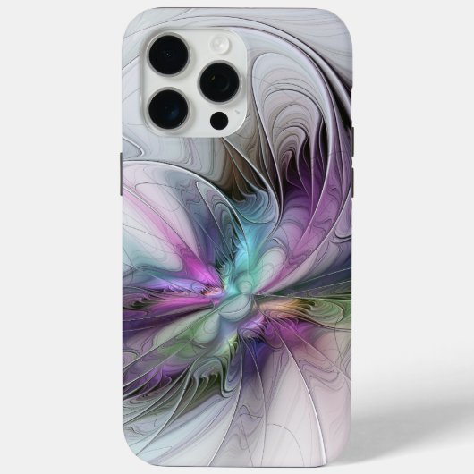 新しい生活、抽象芸術カラフルフラクタル芸術ファンタジー Case-Mate iPhoneケース (裏面)