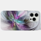 新しい生活、抽象芸術カラフルフラクタル芸術ファンタジー Case-Mate iPhoneケース (裏面 (横))