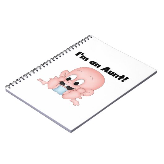 新しい甥のTシャツとギフトのおばさん ノートブック (左側)