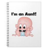 新しい甥のTシャツとギフトのおばさん ノートブック (正面)