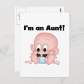 新しい甥のTシャツとギフトのおばさん ポストカード (正面/裏面)