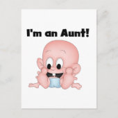 新しい甥のTシャツとギフトのおばさん ポストカード (正面)