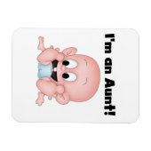 新しい甥のTシャツとギフトのおばさん マグネット (横)