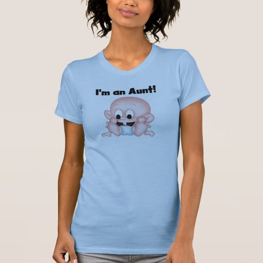 新しい甥のTシャツとギフトのおばさん Tシャツ (正面)