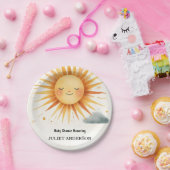 新しい男の子ピンクユニークスカイクラウドサンシャインベビーシャワー ペーパープレート (パーティー)