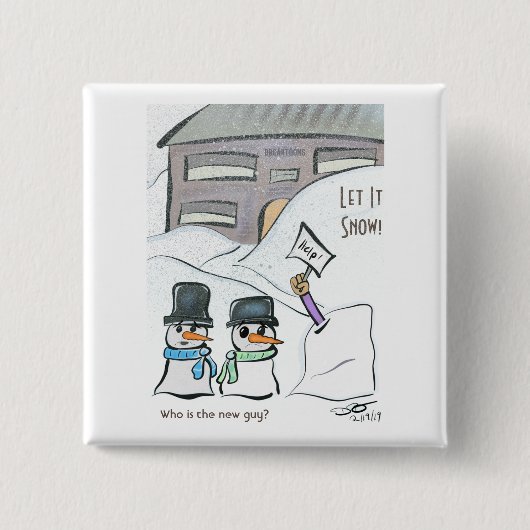 新しい男 缶バッジ (正面)