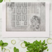 新しい町、エジンバラ1767年の最初計画 キッチンタオル (折り畳み)