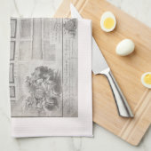 新しい町、エジンバラ1767年の最初計画 キッチンタオル (四つ折り)