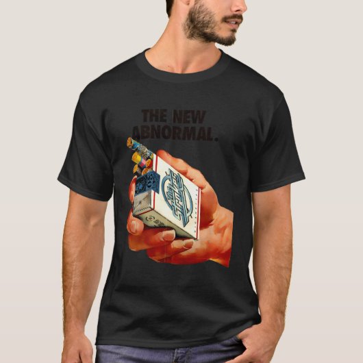 新しい異常喫煙者の喫煙煙 Tシャツ (正面)