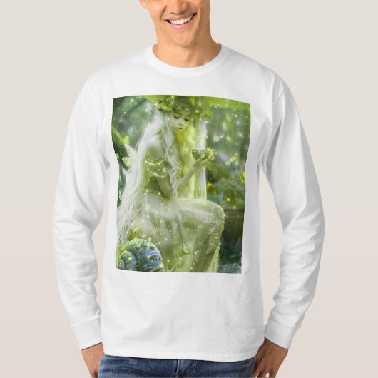 新しい白いTシャツ最高のと、女の子と男のTシャツ Tシャツ (正面)