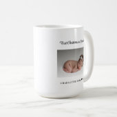 新しい祖母の初めてのクリスマスを祖母として コーヒーマグカップ (正面右)