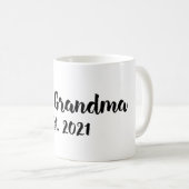 新しい祖母のEst。2021年グランドマザーズ初登場 コーヒーマグカップ (正面右)