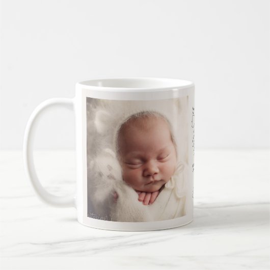 新しい祖母最高のの母親が昇進2写真 コーヒーマグカップ (左)