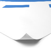 新しい祖母男の赤ちゃんブルーハートギフト ポスター (角)