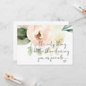 新しい祖父母の妊娠が両親のベビー カード (正面/裏面インサイチュ)