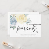 新しい祖父母の妊娠が親に明らかになる カード (正面/裏面インサイチュ)