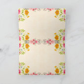 新しい祖父母のEst。2020ヴィンテージフローラアート カード (内部)