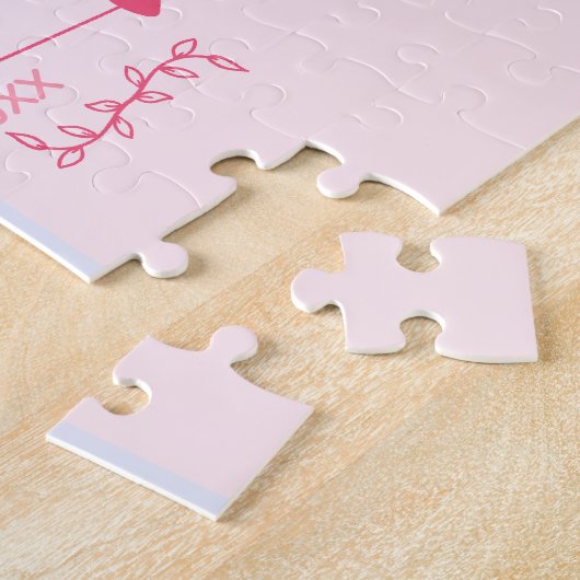 新しい祖父母 – ベビーまたは妊娠のお知らせ ジグソーパズル (側面)