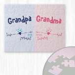 新しい祖父母 – ベビーまたは妊娠のお知らせ ジグソーパズル<br><div class="desc">ジグソーパズルは告知を行うためのおもしろいであり、このモダンハートと矢印のデザインはピンクとブルーで新しい祖父母が現れるに理想的である。言葉、おじいちゃんとおばあちゃんは、おパーソナライズされた客様の好みに合わせて、おじいちゃんやナンナにすることができること。夫婦が祖父母になる年を加えることもで誇りを持ったきる。妊娠素晴らしのお知らせ、祖父母への赤ちゃんシャワーのプレゼント、祖父母の日と結びつけるギフト。マッチングやコーディネートについては、当店を参照して下さい。</div>